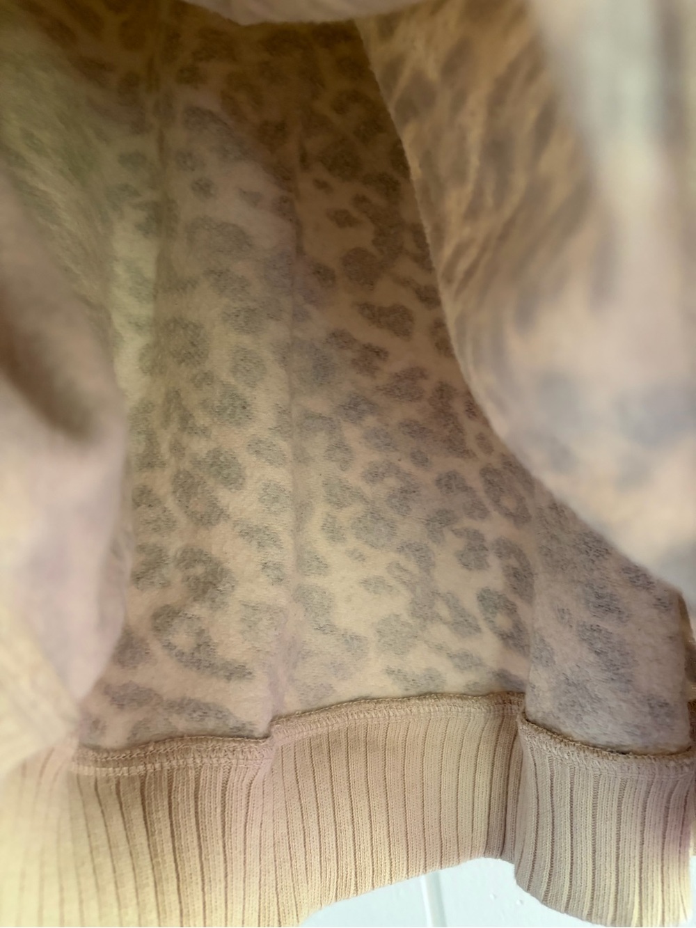 aerie Leopard Print ohSnap-Up Sweatshirt and Trouser in Cake Batter (Set) - Picture 14 of 16